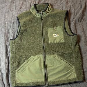 Howler Brothers Sage Green Fleece Vest